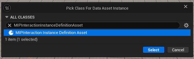 Asset created